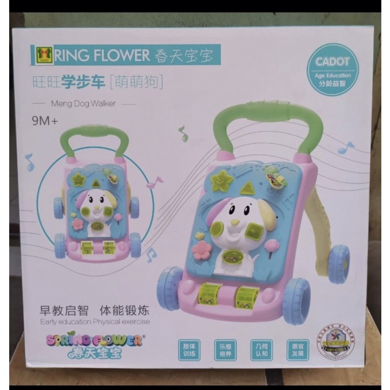 mainan anak Walker puppy baby walker