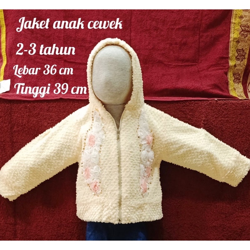 Jaket rompi anak cewek 1-4th girly / jubah balita perempuan fashion korea