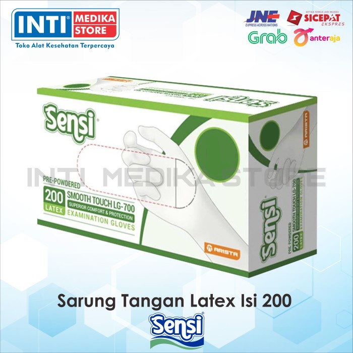 Sensi - Sarung Tangan Latex Isi 200 Sarung Tangan Sensi Latex #98