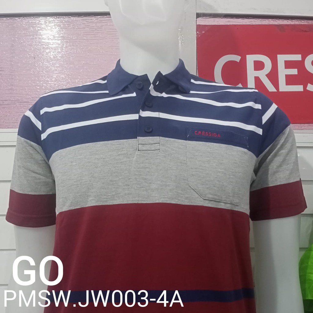 gof CRESSIDA PMSW KAOS FASHION COWOK BERKERAH 100% Original!