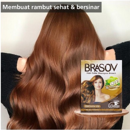 ✨SHASYA✨ Brasov Hair Color Shampoo 25ml Hair Color Permanent 3D/Semir Rambut / Cat Rambut