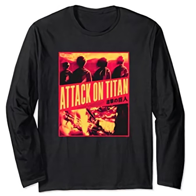 Tshirt Attack on Titan Slanted Anime Manga Shingeki No Kyojin SNK AOT