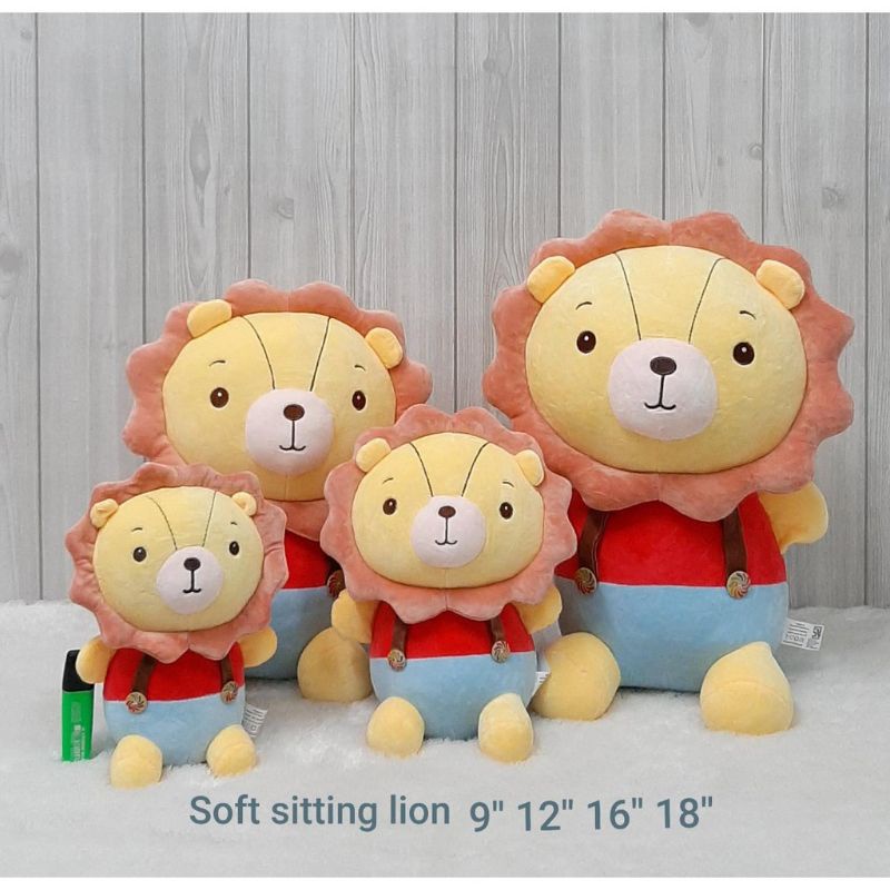 Boneka Sitting Lion 28cm/12/Boneka Lion/Boneka Singa