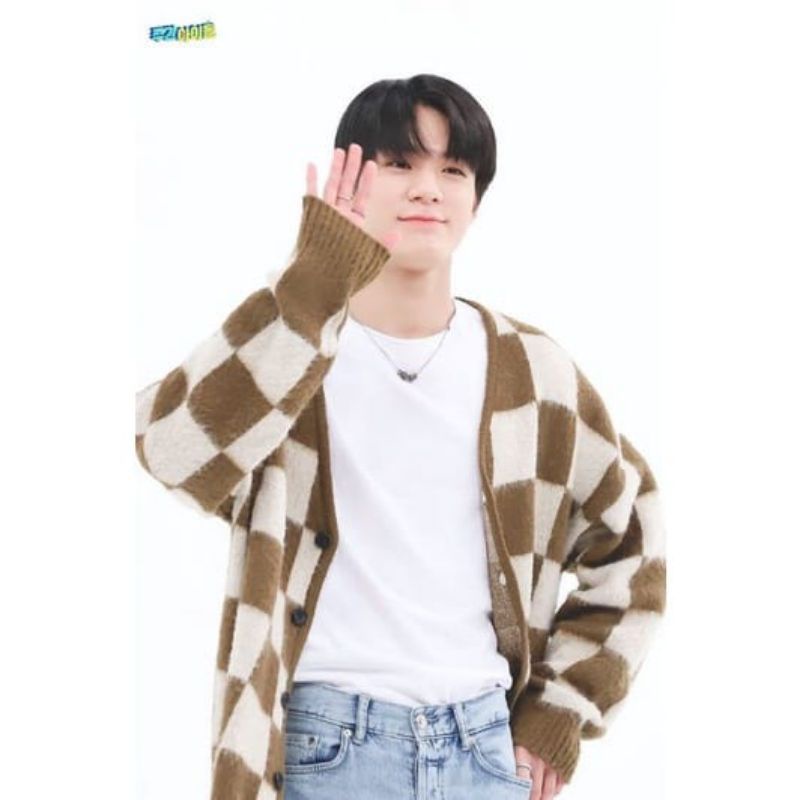 KARDIGAN JENO NTC MOTIF KOTAK RAJUT//CARDIGAN LEMBUT