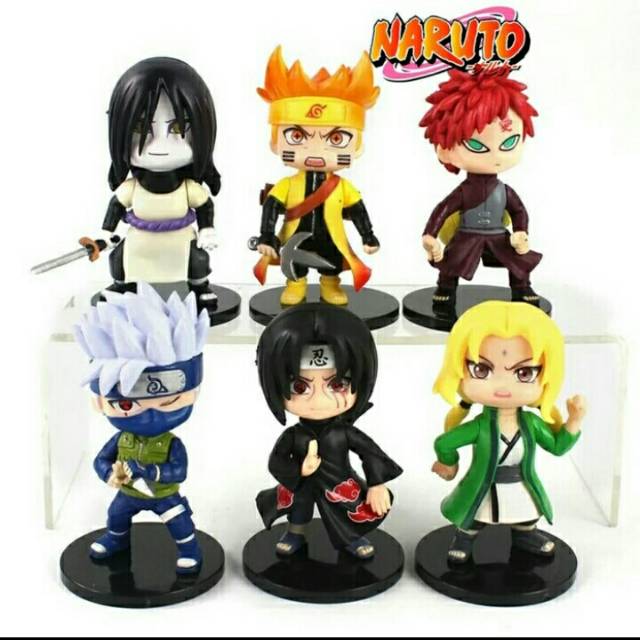 Naruto figure Kyubi mode sunade Gaara set 6 bh