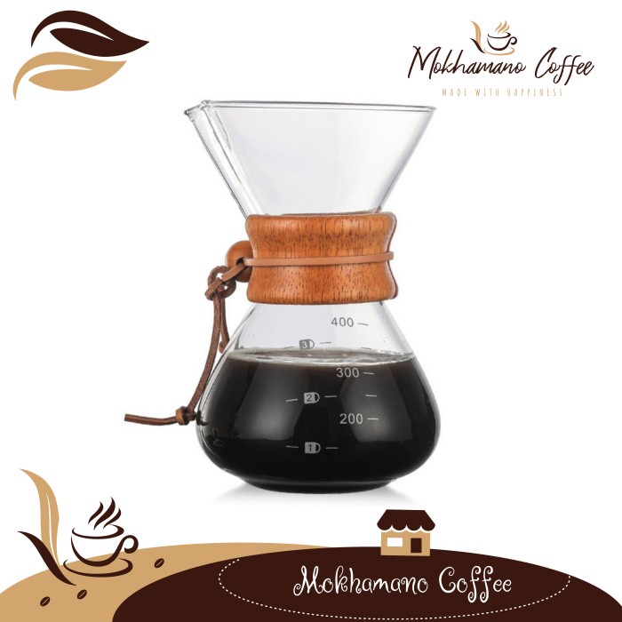 

MOKHAMANO V60 COFFEE CLASSIC POUR OVER KOPI CHEMEX STYLE 400ML JNSE110