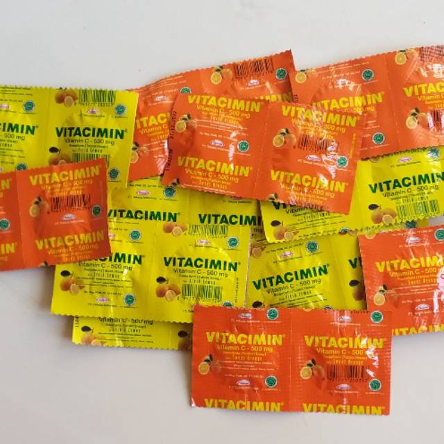 vitacimin tablet hisap vitamin C 500mg harga pertstrip expired thn 2023