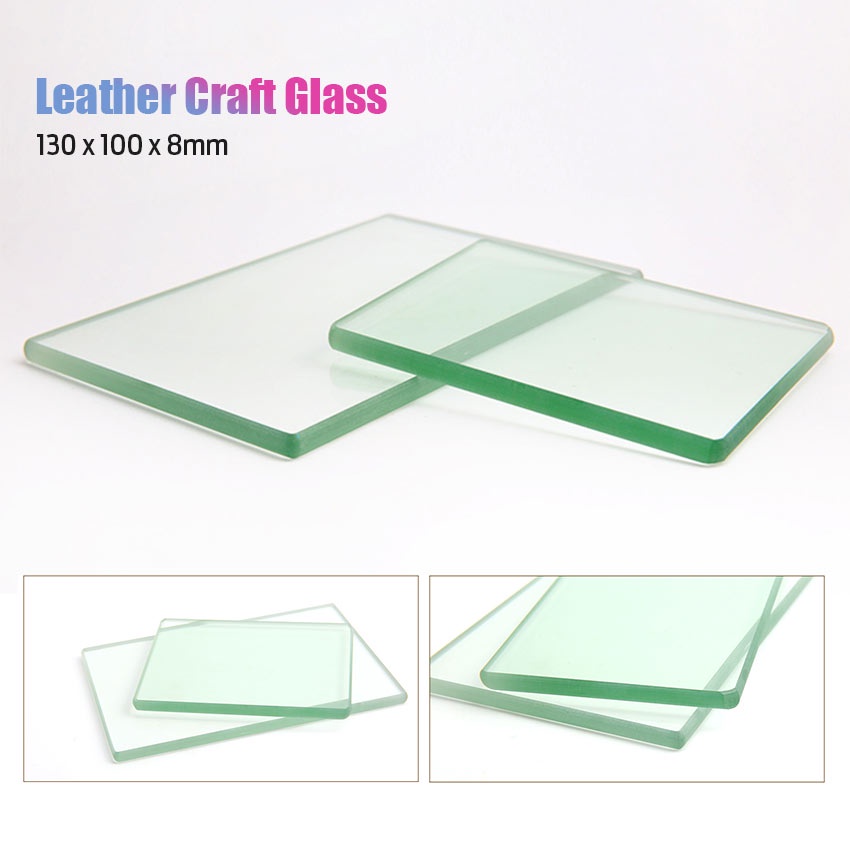 

Leather Craft Tempered Glass Plate Leather For Polish Thinning Glue DIY Tool Board Burnisher Leather Craft Yools