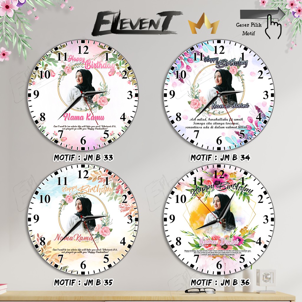Hadiah Jam 20cm Dinding Unik Custom Foto Anak Keluarga Hadiah Pernikahan Sahabat Wedding Ulang Tahun isuda Graduation Pernikahan Ulang Tahun Ultah Panjangan Dinding walldecor rumah menarik MurahTeman Murah