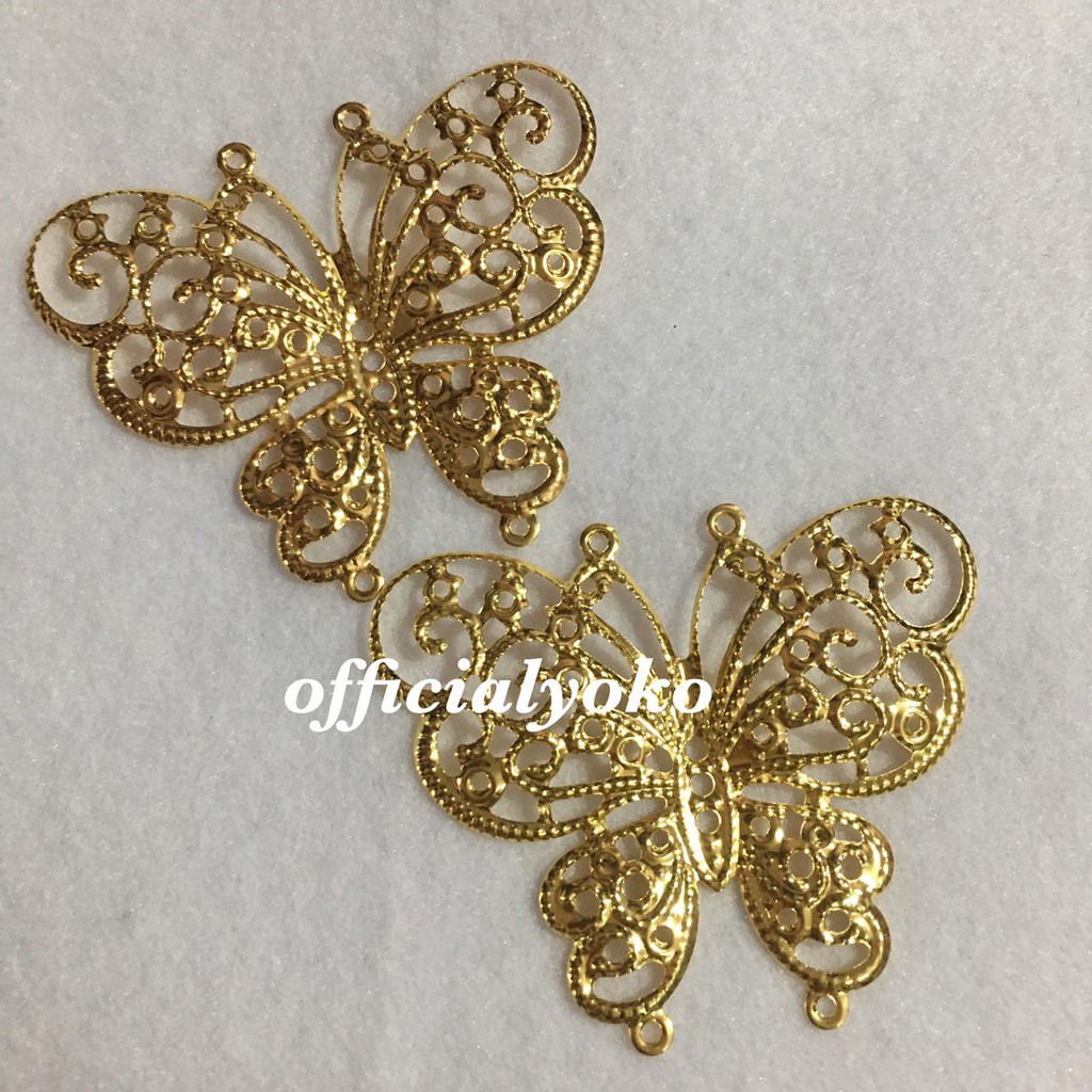 Lempengan Besi Emas / Hiasan / Dekorasi Mahar / Hantaran / Prakarya isi 2pcs #7