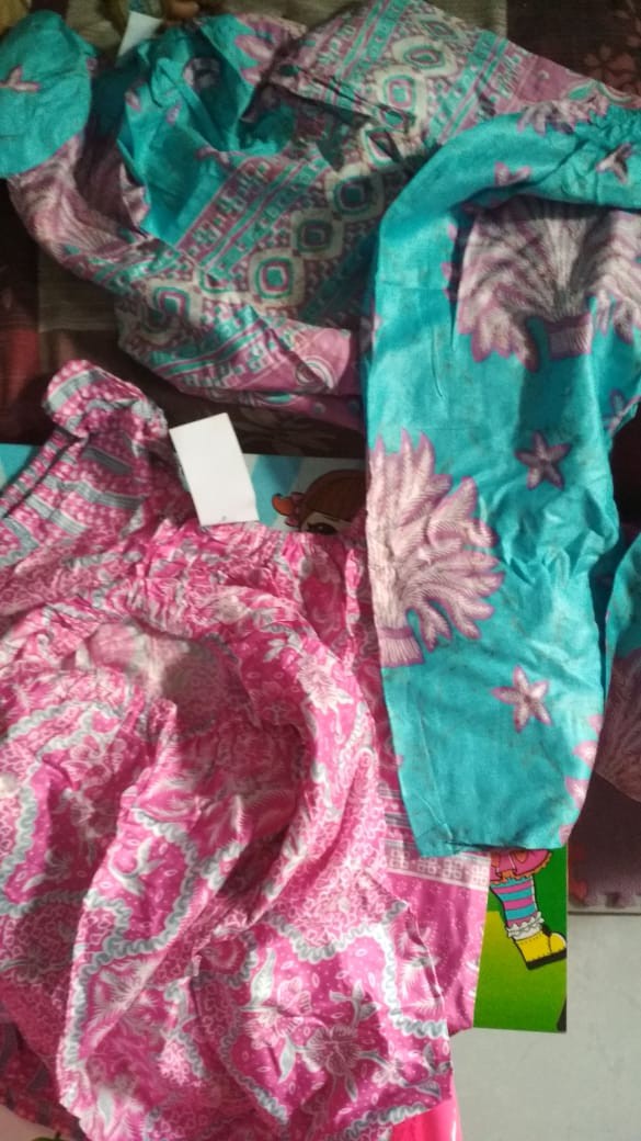 Baby Doll / Stelan Setelan Celana Batik Anak Size M, L, Xl Usia 4 -10 Tahun