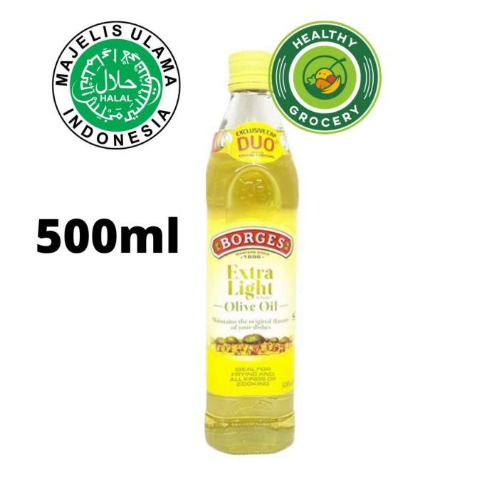 

READY COD Borges Extra Light Olive Oil 500ml Minyak Zaitun PROMO