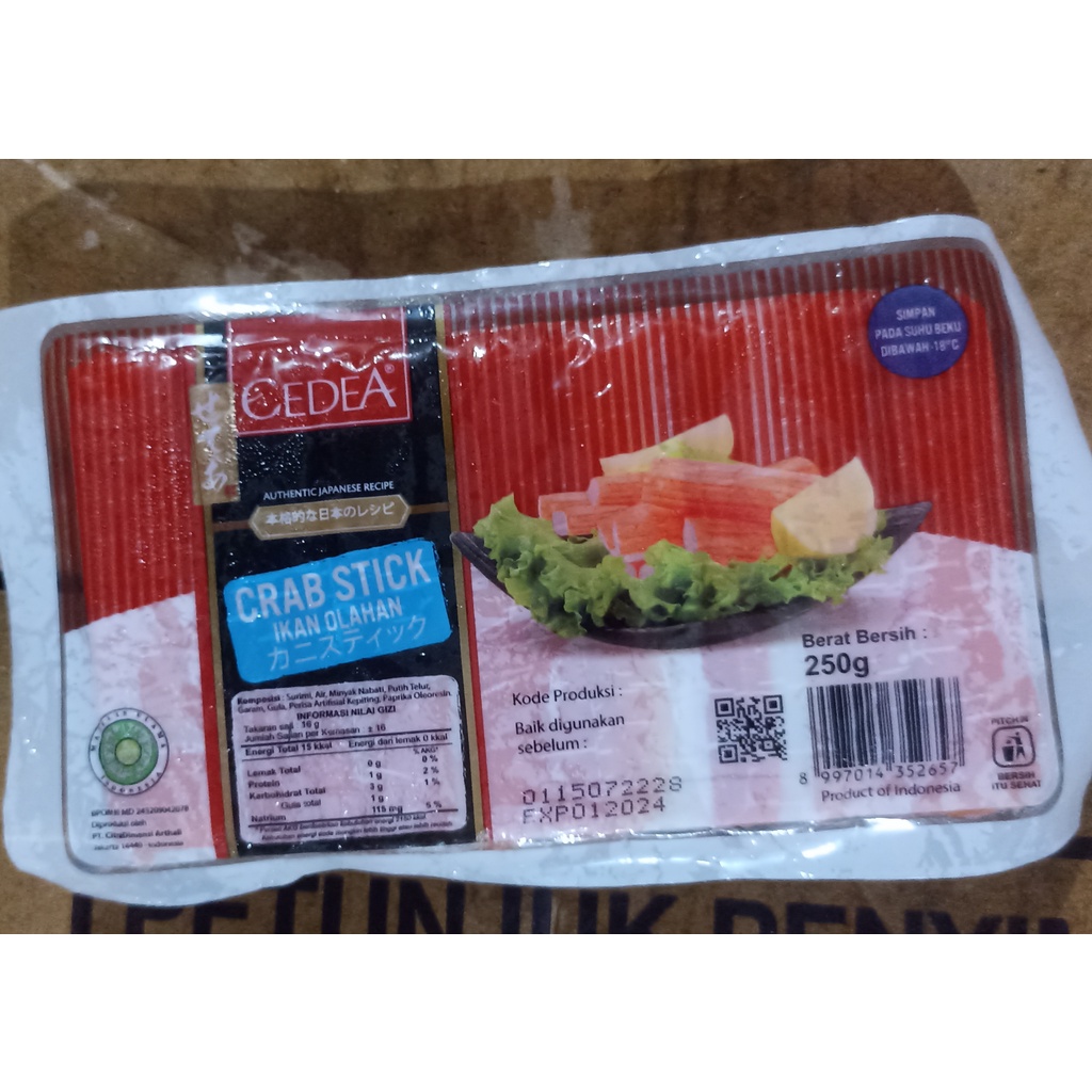 

Cedea Crab Stik 250gram