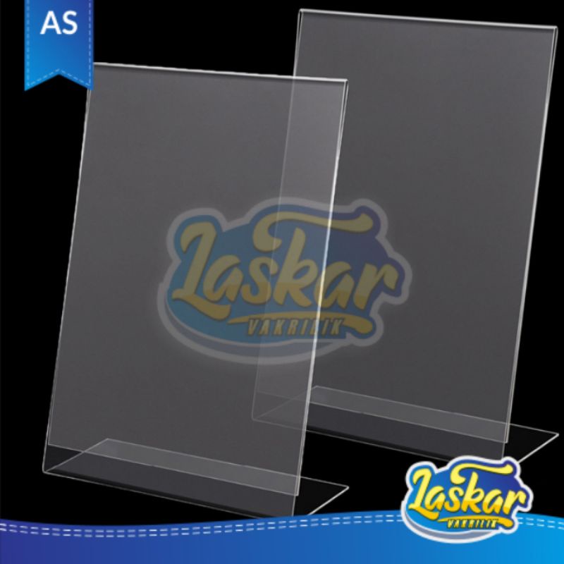 

Acrylic tempat brosur A5 L/Display A5 standing L