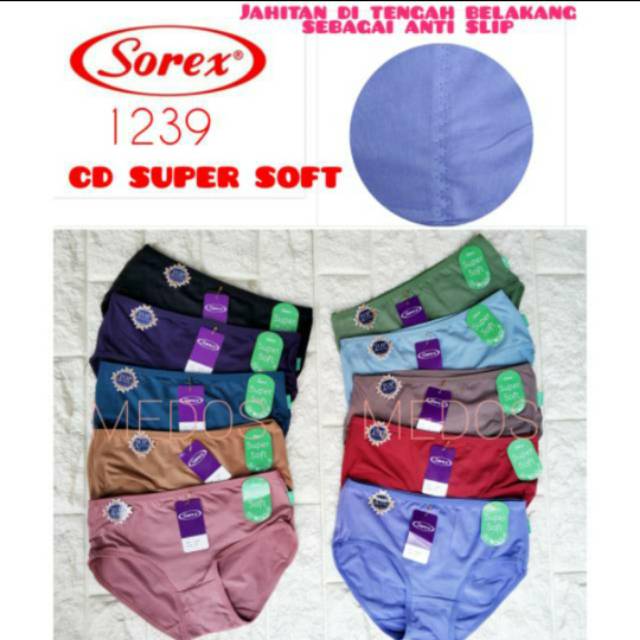 HOT PROMO!! CELANA DALAM WANITA CD CEWEK SOREX SUPER SOFT 1239 dan 1257