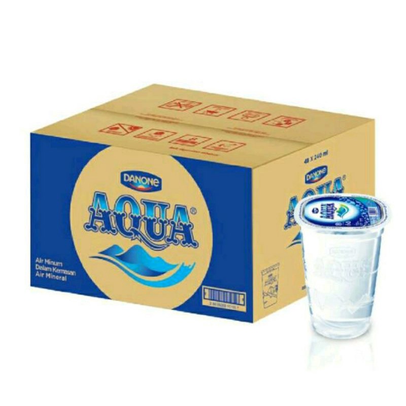 Jual Aqua Air Mineral 220ml Aqua Gelas 48x220ml Shopee Indonesia 4563