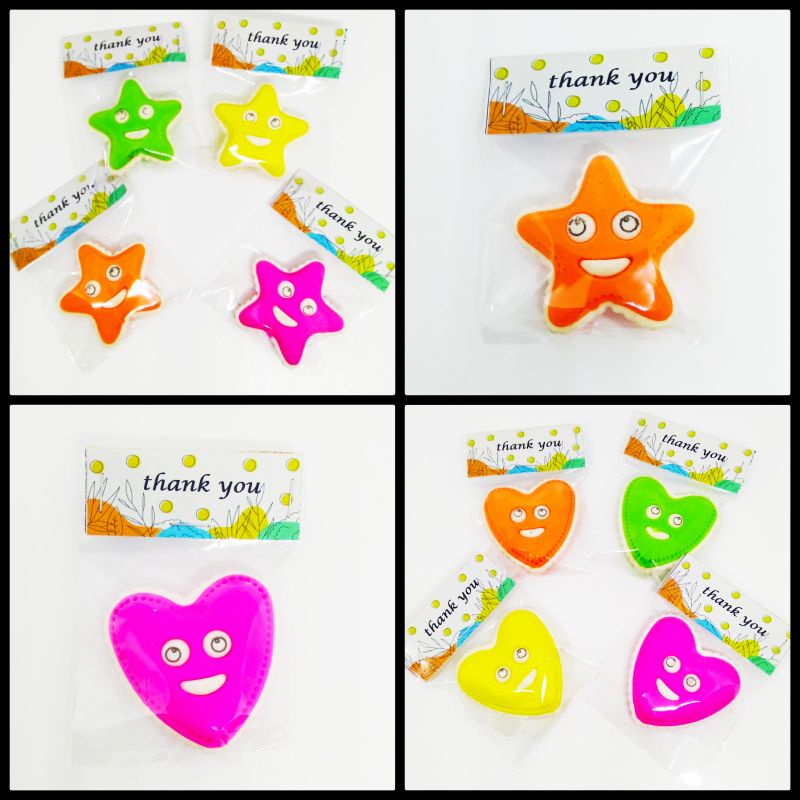 

Penghapus Warna Warni Murah Bintang dan Love