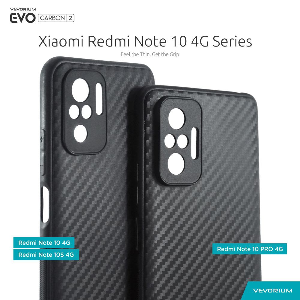 VEVORIUM EVO CARBON Xiaomi Redmi Note 10 PRO 10 10S 4G Soft Case Softcase