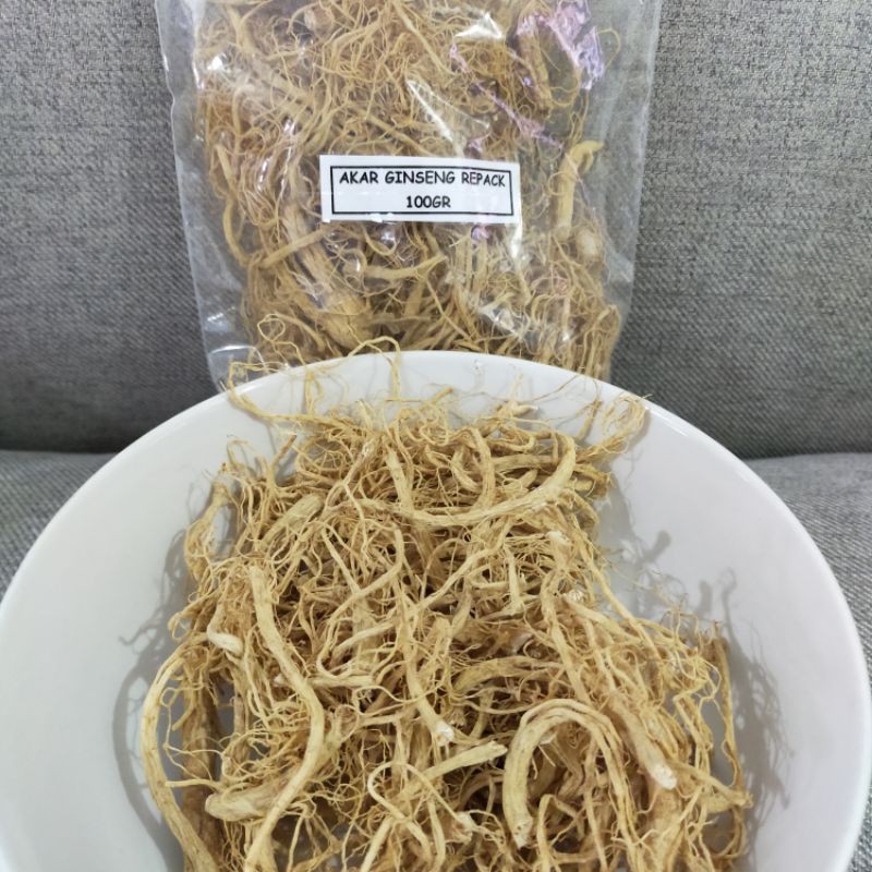 

Akar ginseng premium repack 100 gram