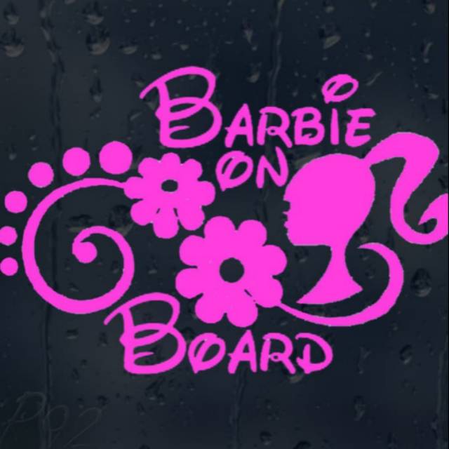 

Sticker "Barbie" on Board