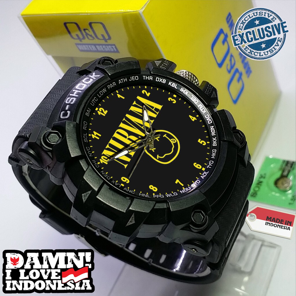 (EXCLUSIVE ) JAM TANGAN NIRVANA WATER RESIST FREE BOX DAN BATREI - NO.EXCLUSIVE