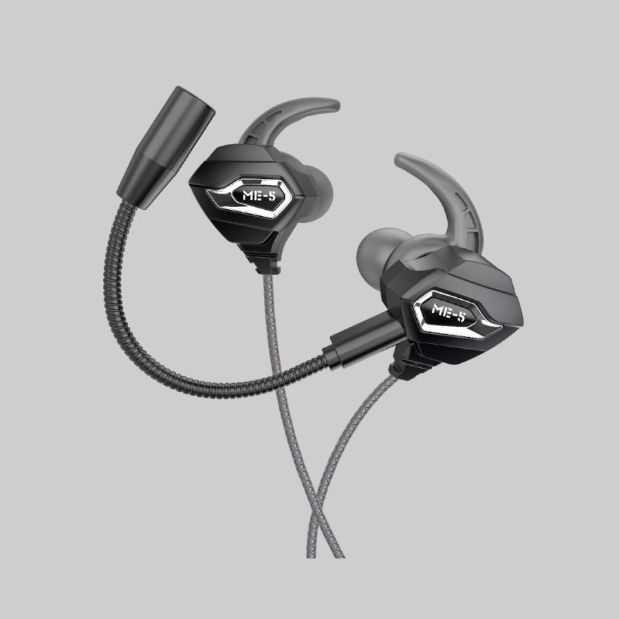 Headset Gaming Rexus Vonix ME-5 Black Dual Microphone