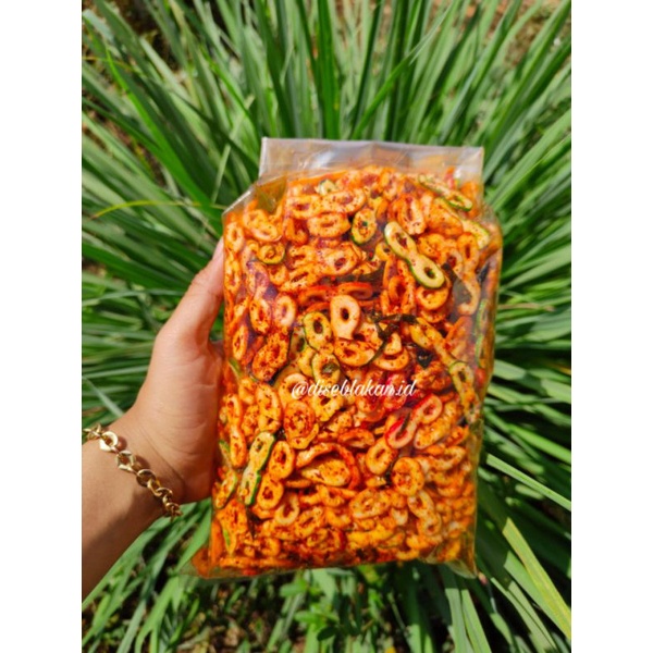 

kerupuk 88 pedas daun jeruk isi 500gram