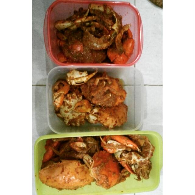 

kepiting geprek pedas pedes Ibun