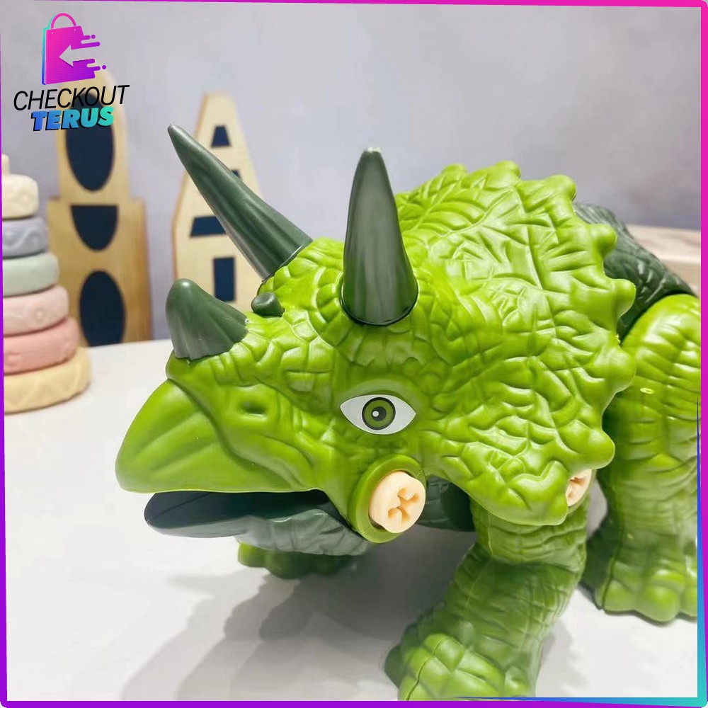 CT M158 Mainan Anak Dinosaurus Mainan Assembly DIY Mainan Edukasi Dino Bongkar Pasang Anak Laki Laki