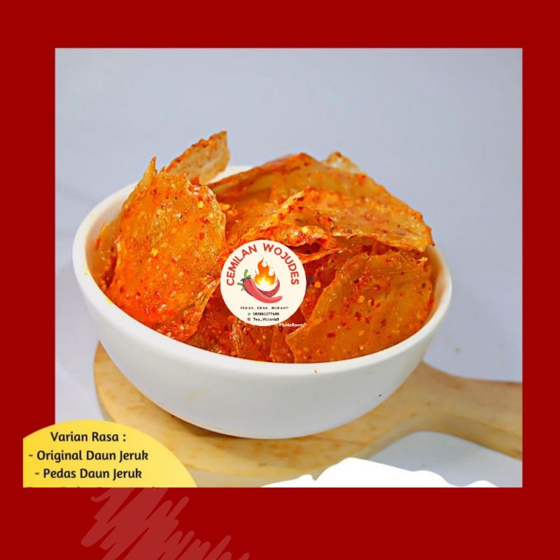 

KRIPIK KACA KERING WOJUDES PEDAS/ORIGINAL DAUN JERUK