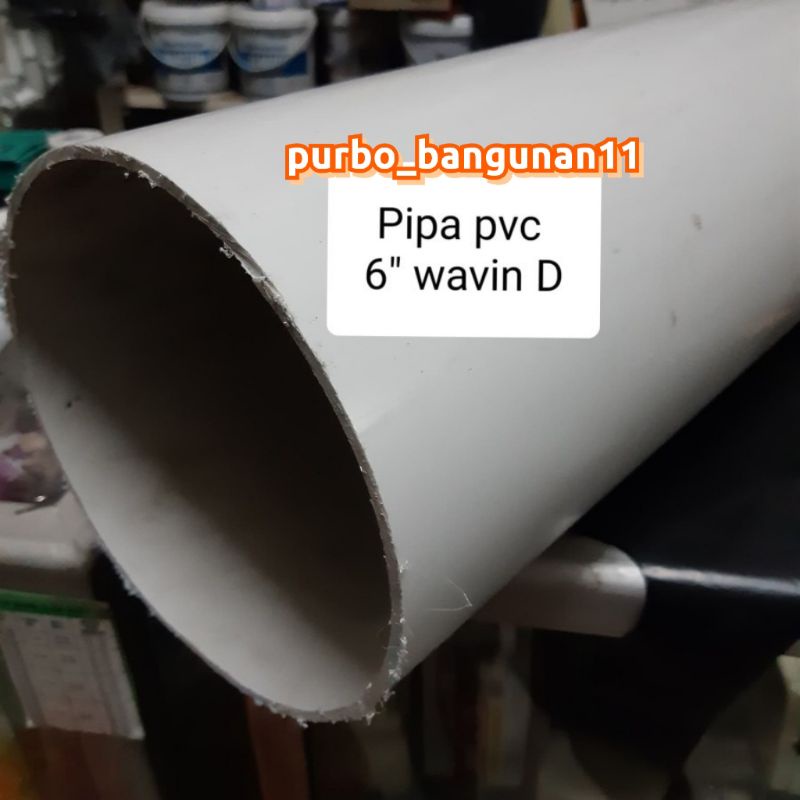 Pralon 6" Wavin D Pipa PVC 50cm 6 inch Besar