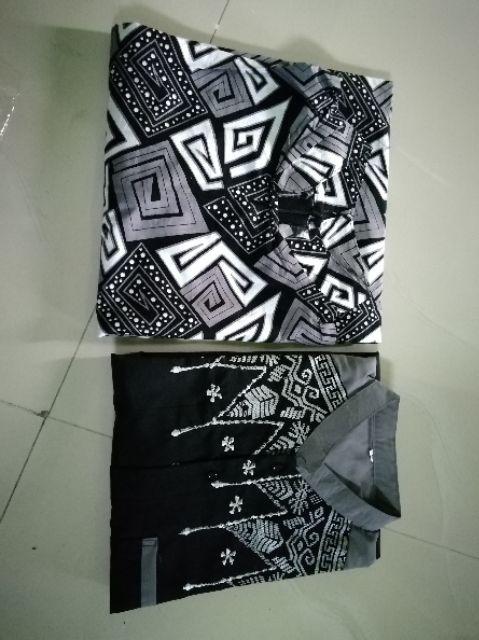 Kemeja Batik Pria Lengan Panjang Motif Ayam Kate