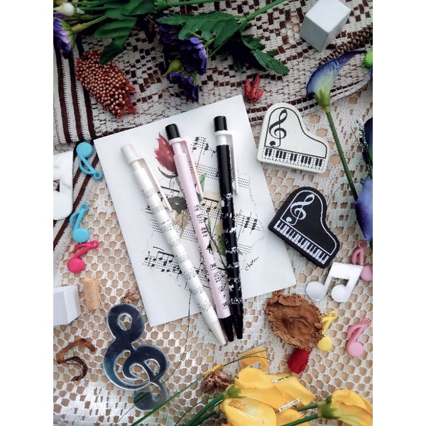 

mechanical pensil, pensil mekanik, pensil, pensil dengan motif musik