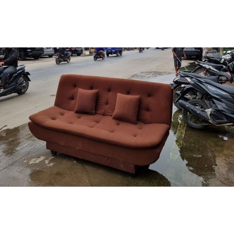 Sofabed Pillow top Beludru Termurah (Bekasi)