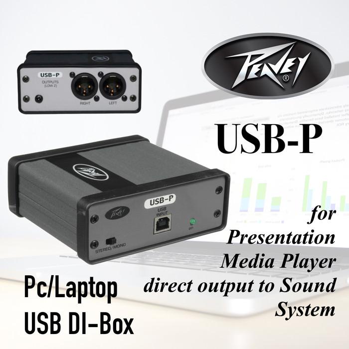 Soundcard Recording / Direct Box Usb Peavey Usb-P Audio Interface For Laptop
