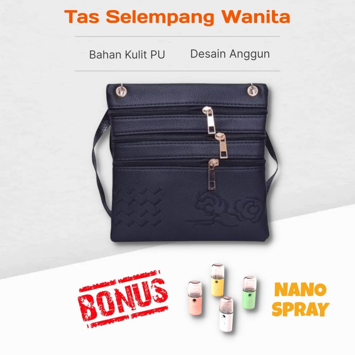 Tas Mini Sling Bag Wanita Sweetie Bahan Kulit PU Impor