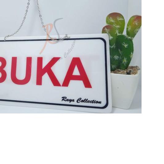 ✪ TULISAN ACRYLIC BUKA TUTUP MURAH ✈