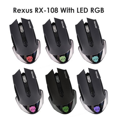 Rexus Optical Mouse Wireless Recharger-RX108