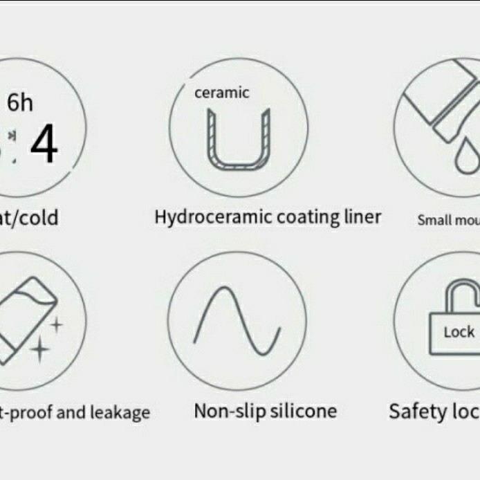 Funjia Portable leak Proof coffe cup 480ml - Vacuum thermos