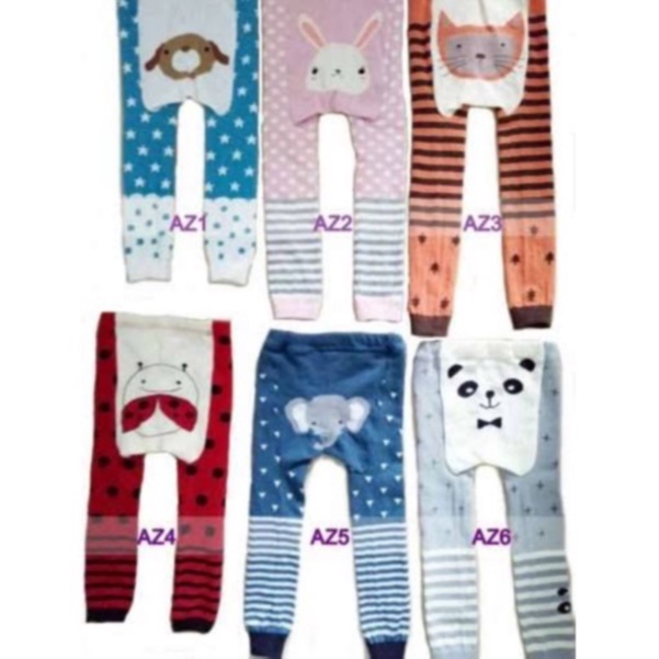 Legging merk busha anak bayi 1-2 tahun size 80 90 95 grup AZ  murah