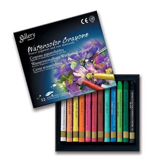 

MUNGYO | Watercolor Crayons 12 Colours (Krayon Cat Air 12 Warna)