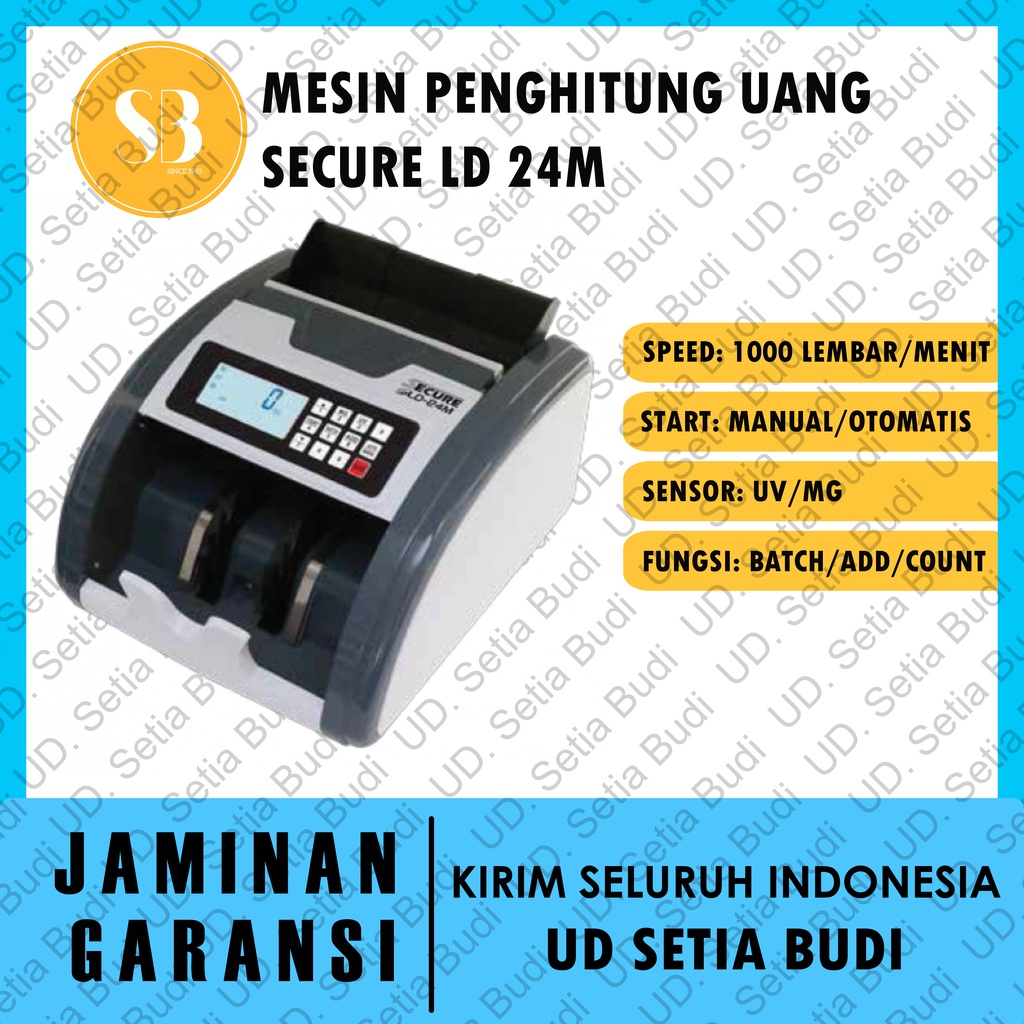 Mesin Penghitung Uang Secure LD 24M Money Counter LD-24M
