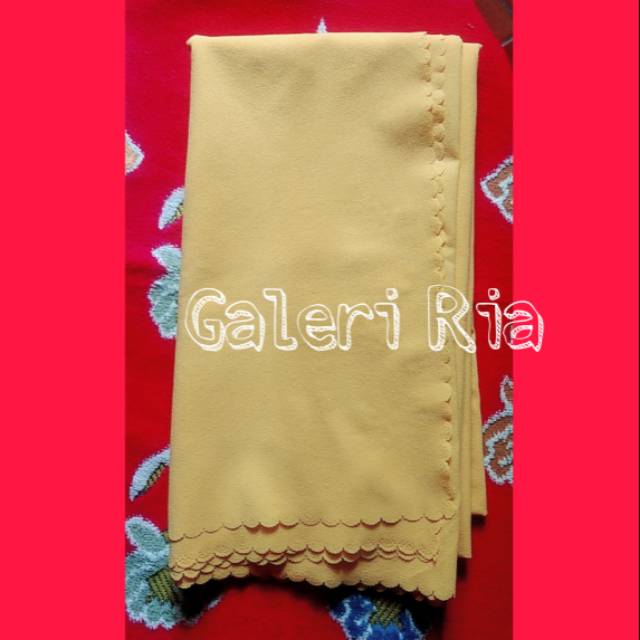 PRELOVED JILBAB SEGI EMPAT WARNA KUNING KUNYIT