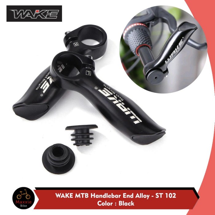 Tanduk Stang Sepeda WAKE Bar end Wake dudukan pegangan handlebar