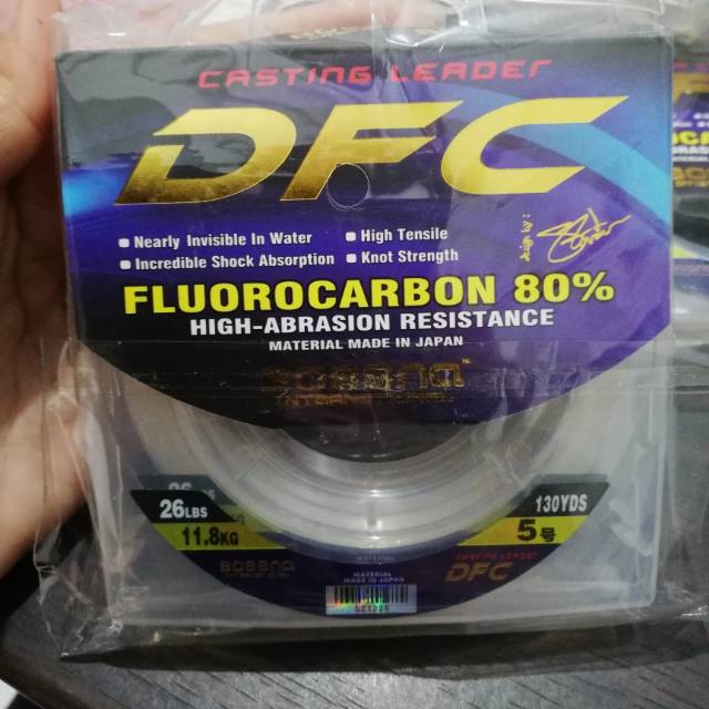 DFC Casing Leader Fluorocarbon 80% bossna leader