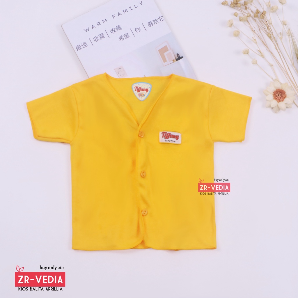 (ISI 6-12 PC) Atasan Kancing STANDAR SNI Lengan Pendek uk Baby New Born / Baju Tidur Branded Kaos Laki Perempuan