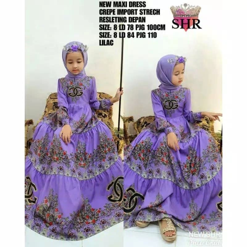 NEW MAXI DRESS by SHR Kids | Dress Pesta Anak | Dress Premium