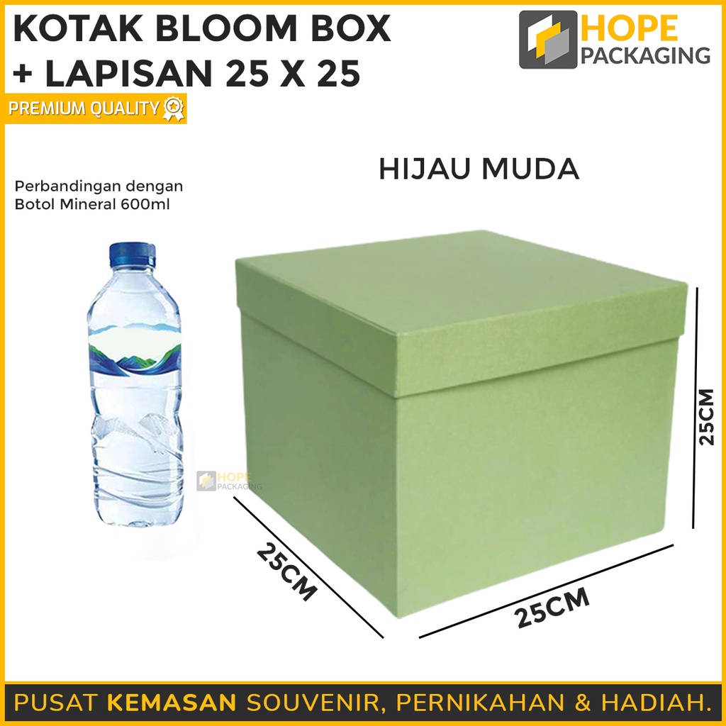 Kotak Hampers 25 x 25 Tinggi 20 cm  Souvenir  Bloom Box Kado Hampers / Tahun Baru / valentine / imlek Kantong Hadiah Dus Kado