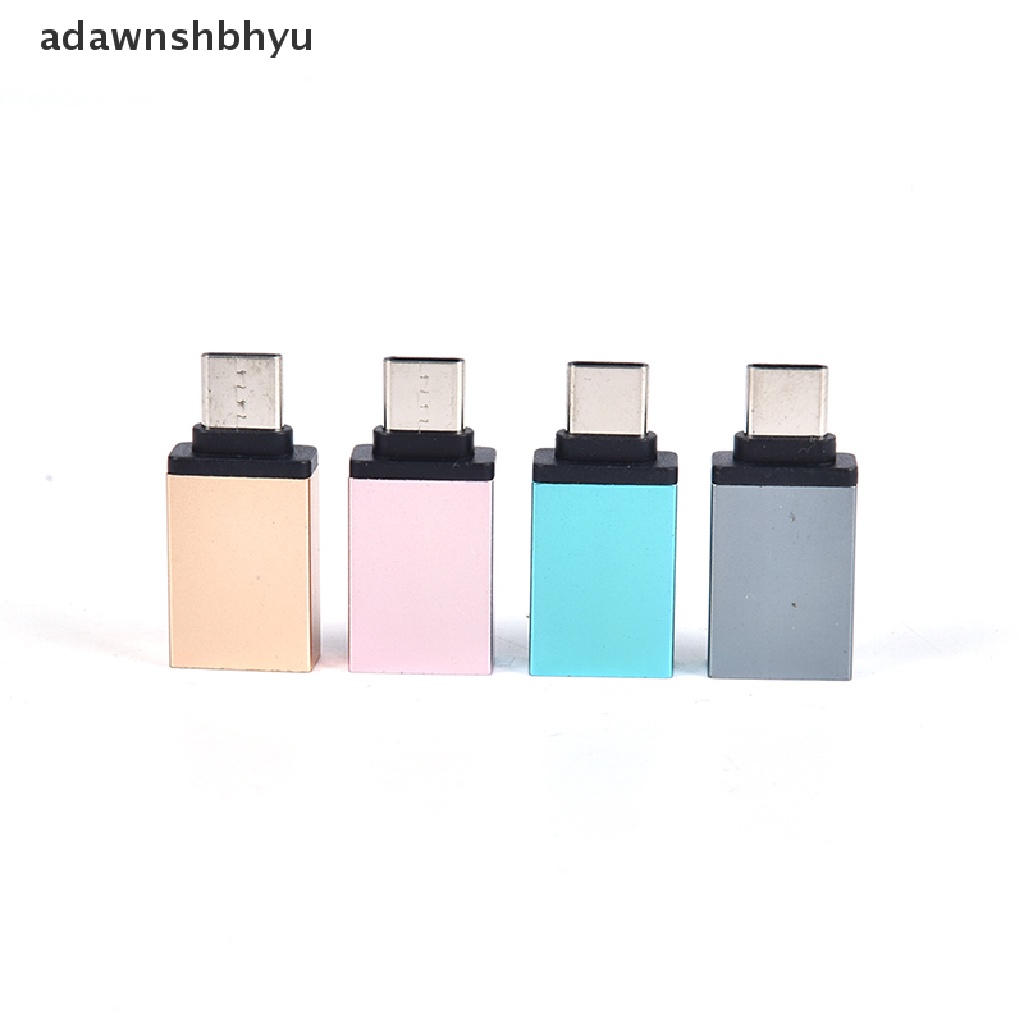 Adawnshbhyu Adaptor Type-C USB Female To OTG USB Type C Male Konvertor Kabel Konektor