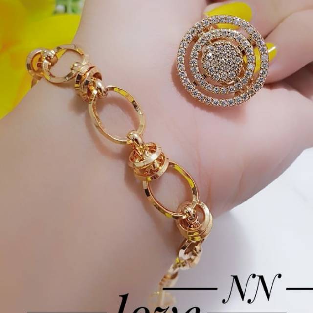 Gelang cincin xuping lapis emas 18k termurah